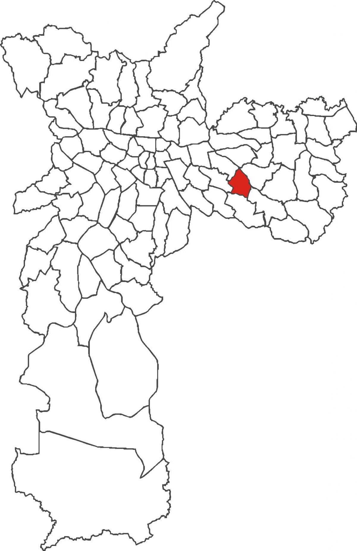 Karte Aricanduva rajons