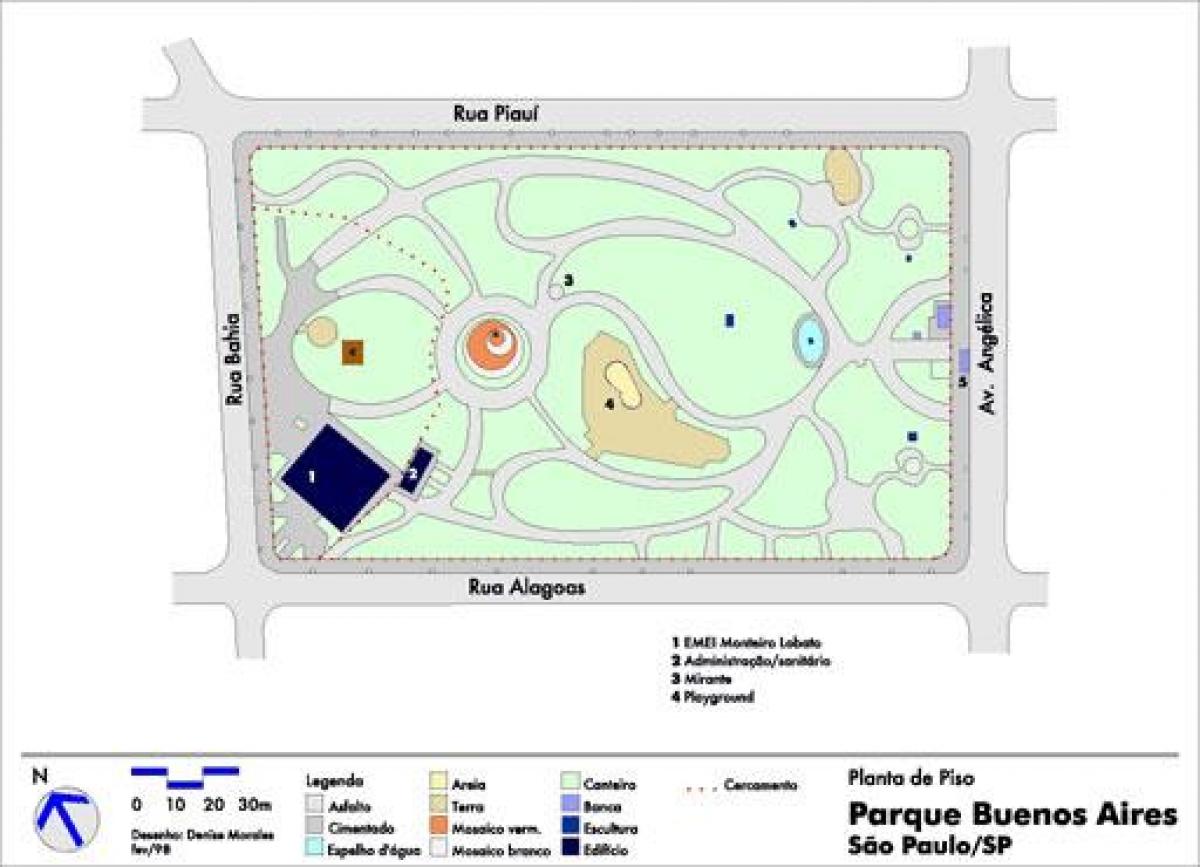 Karte Buenos Aires São Paulo parks