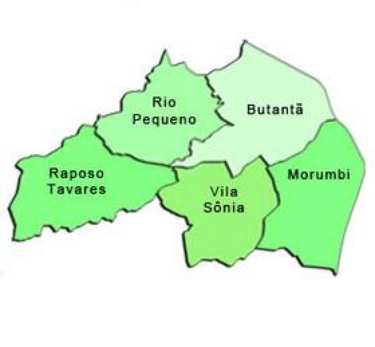Karte Butantã sub-prefecture