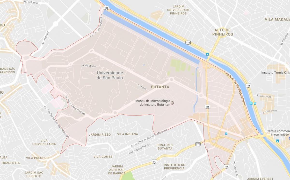 Karte Butantã Sao Paulo