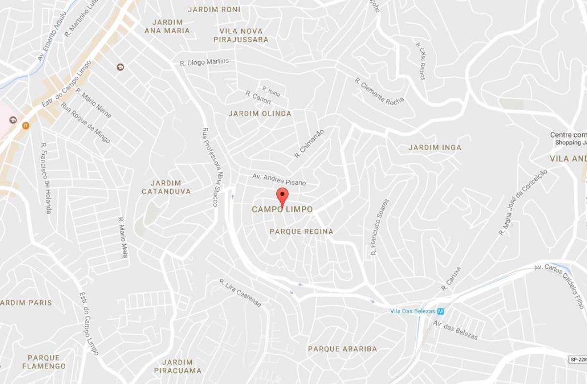 Karte Campo Limpo Sao Paulo