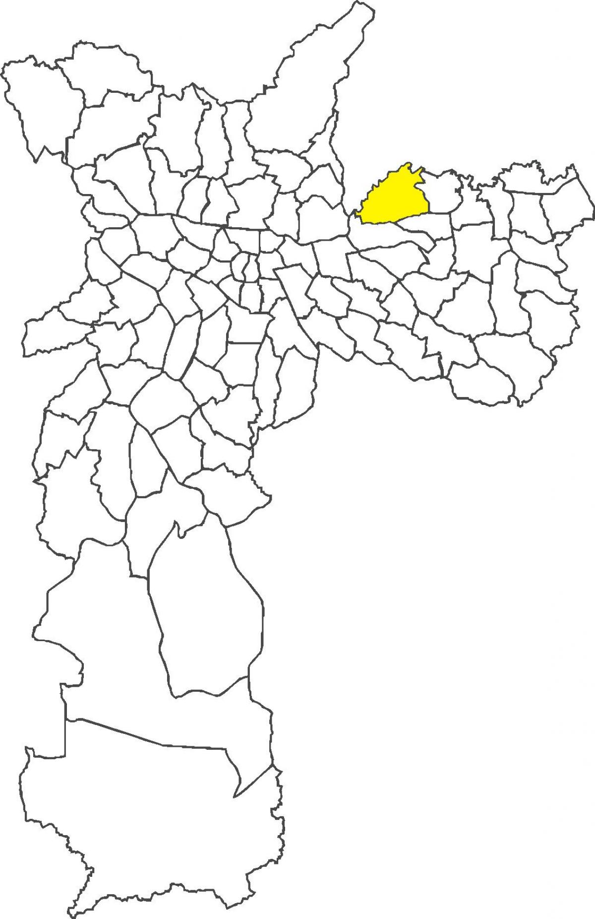 Karte Cangaíba rajons