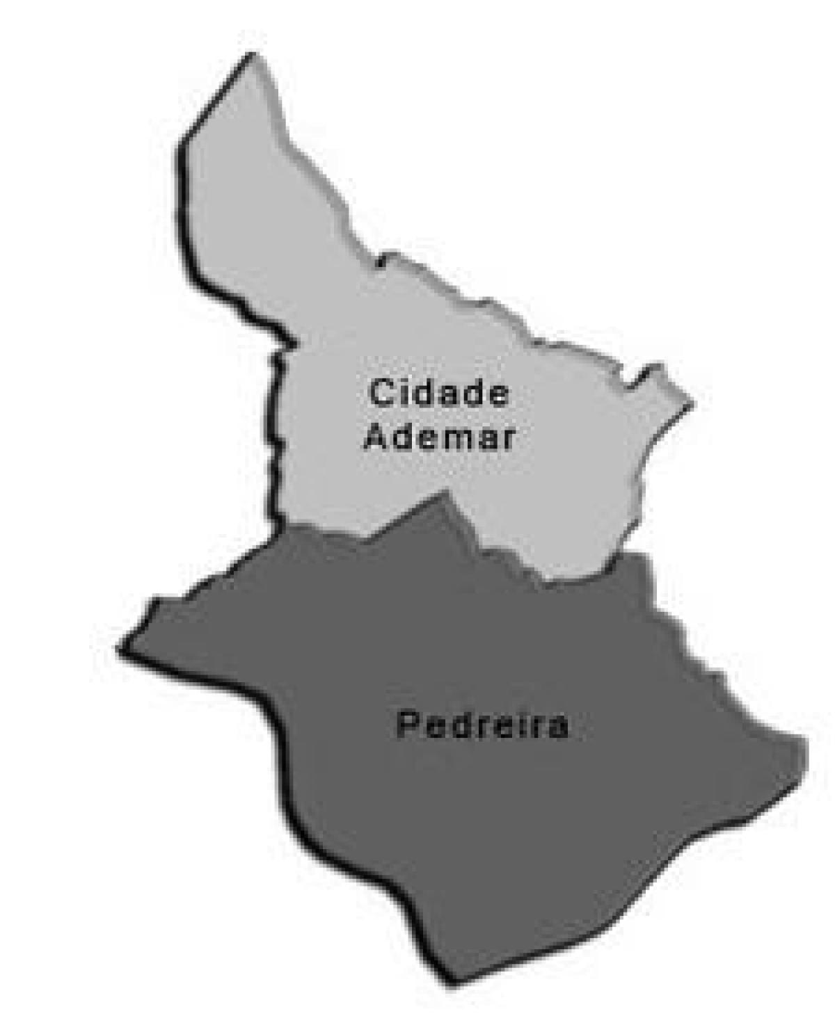 Karte Cidade Ademar sub-prefecture