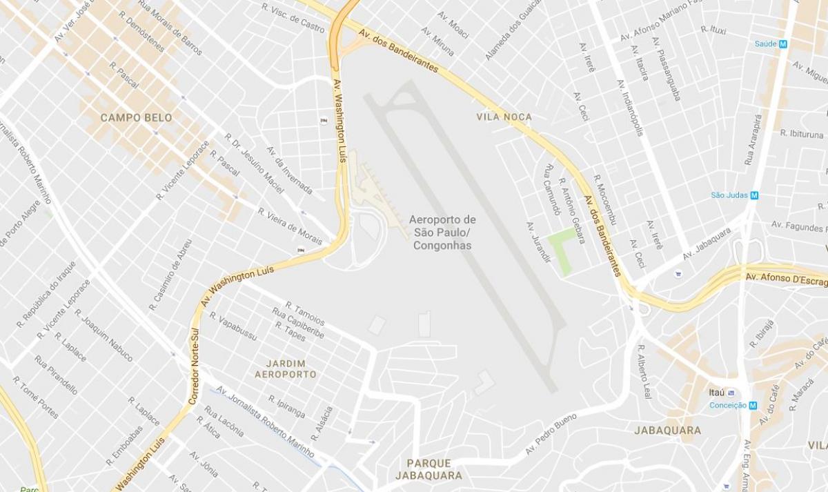 Karte Congonhas airport