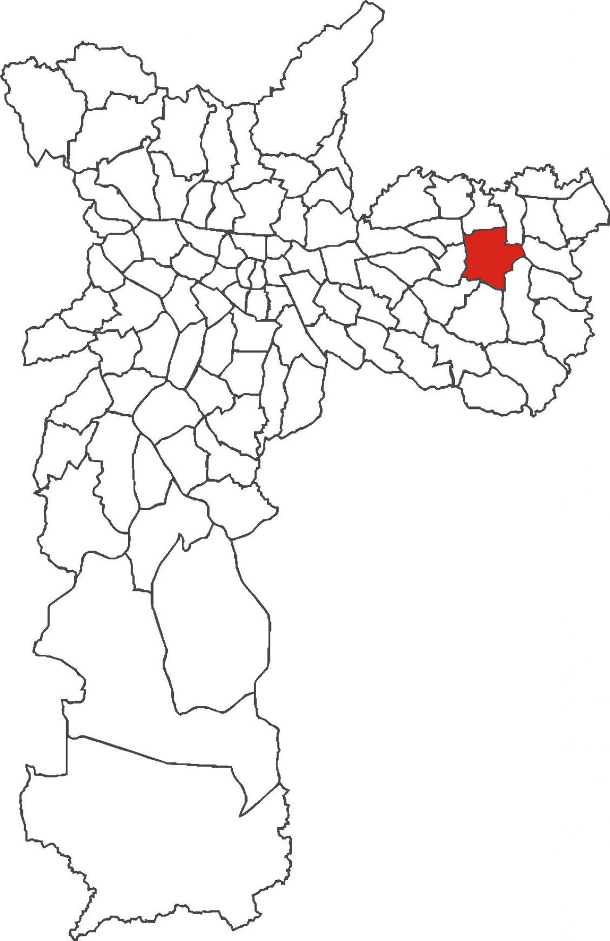 Karte Itaquera rajons