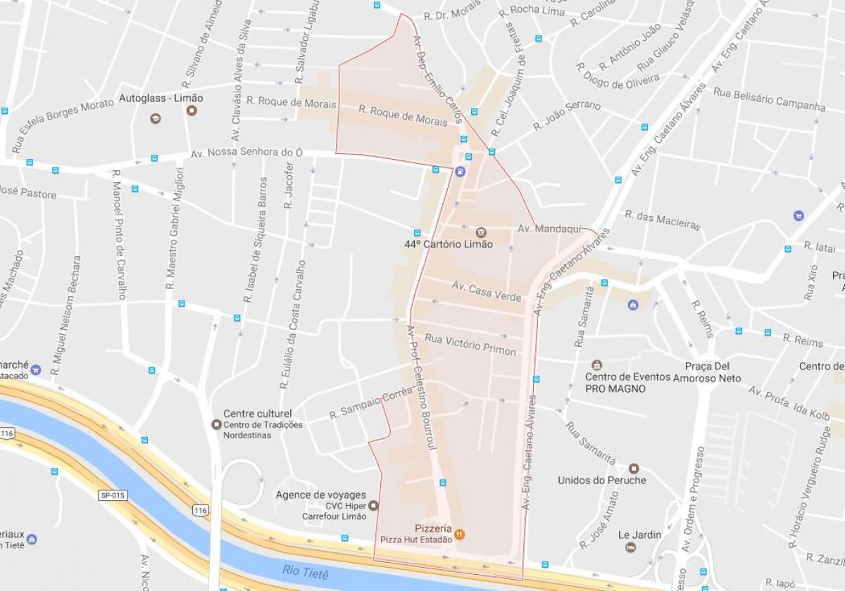 Karte Limão Sao Paulo