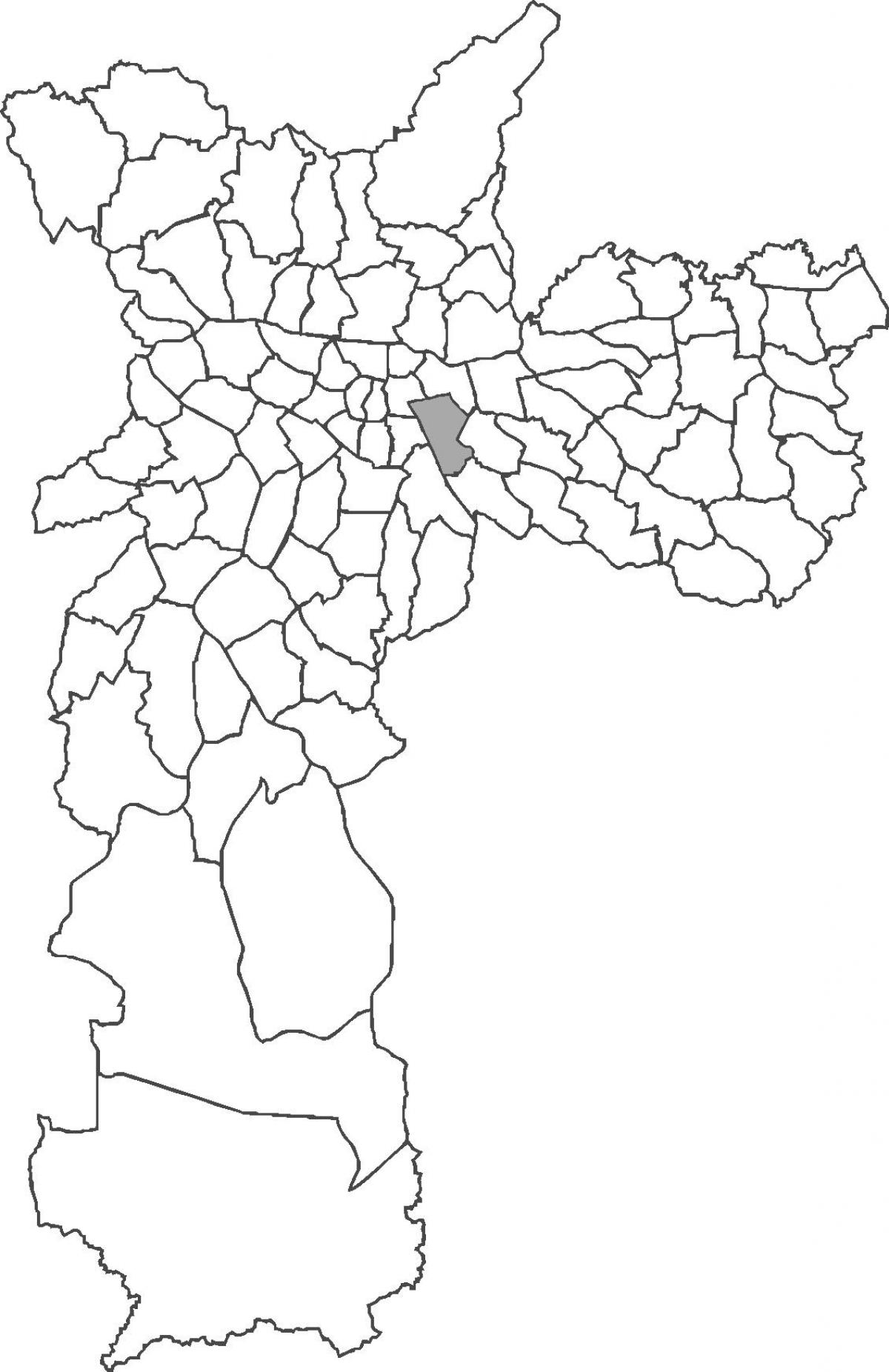 Karte Mooca rajons
