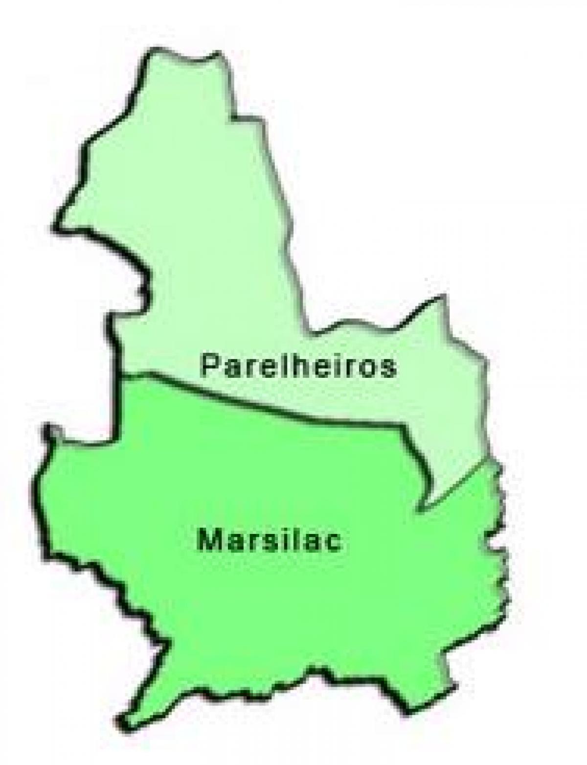 Karte Parelheiros sub-prefecture