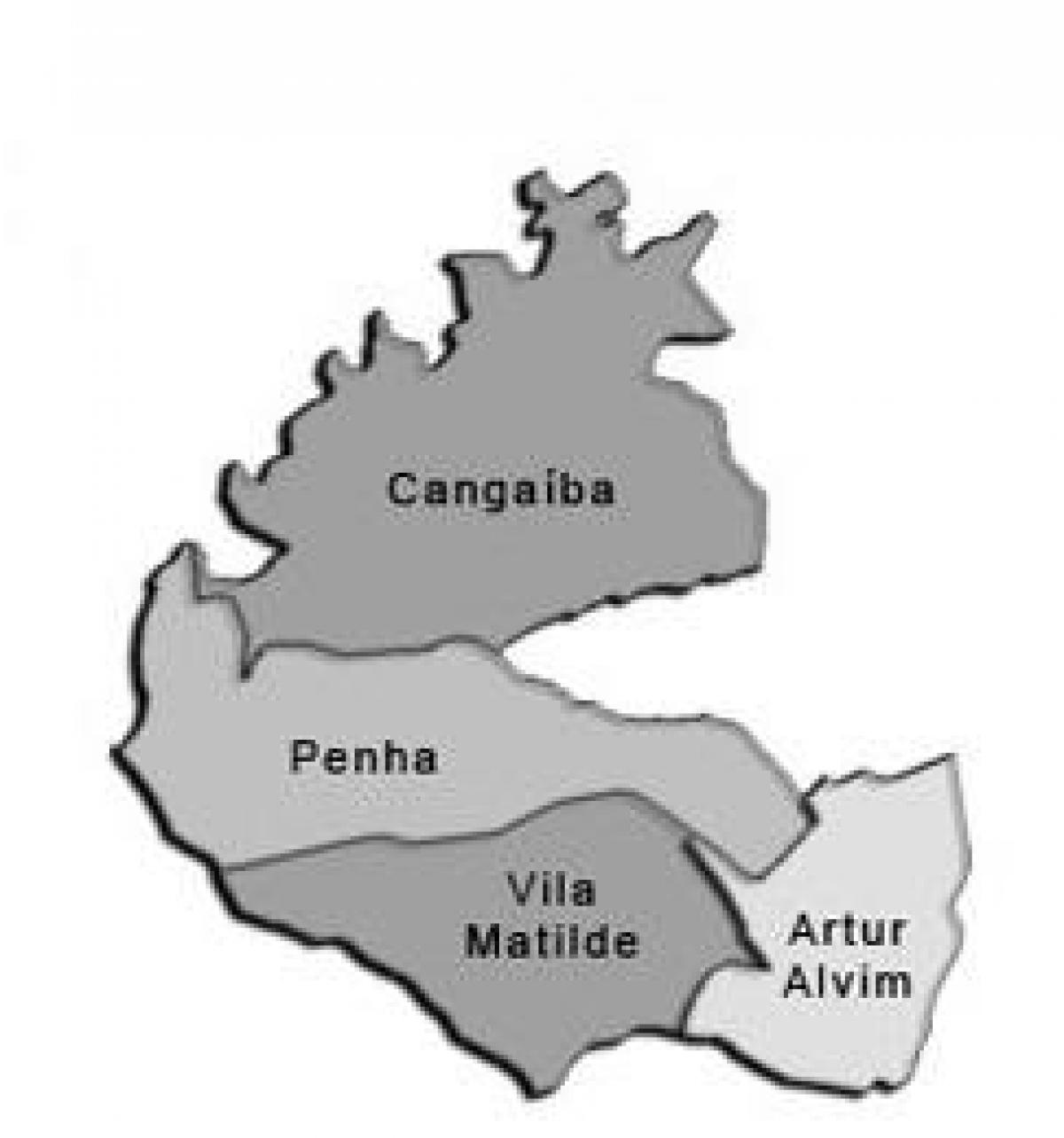 Karte Penha sub-prefecture