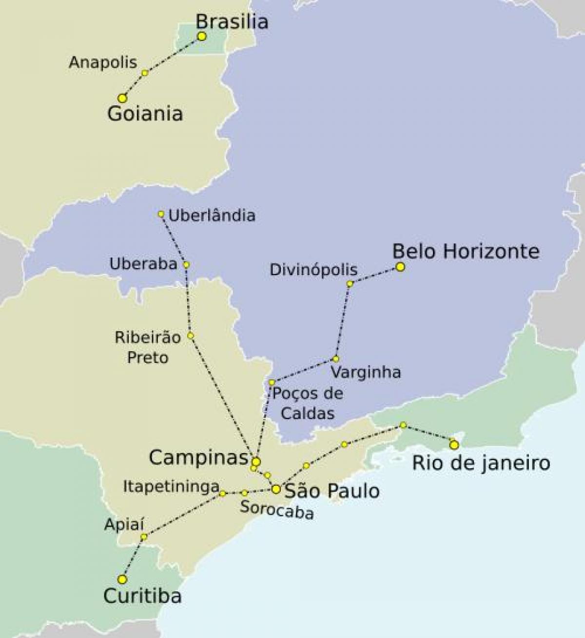 Karte São Paulo TAV