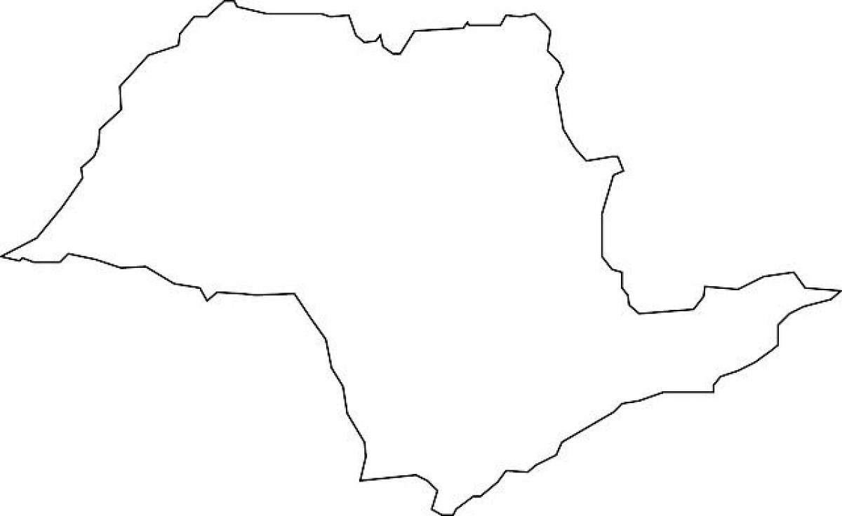 Karte São Paulo vektoru