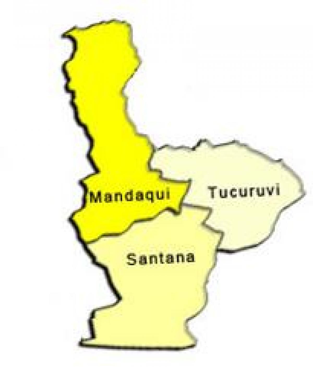 Karte Santana sub-prefecture
