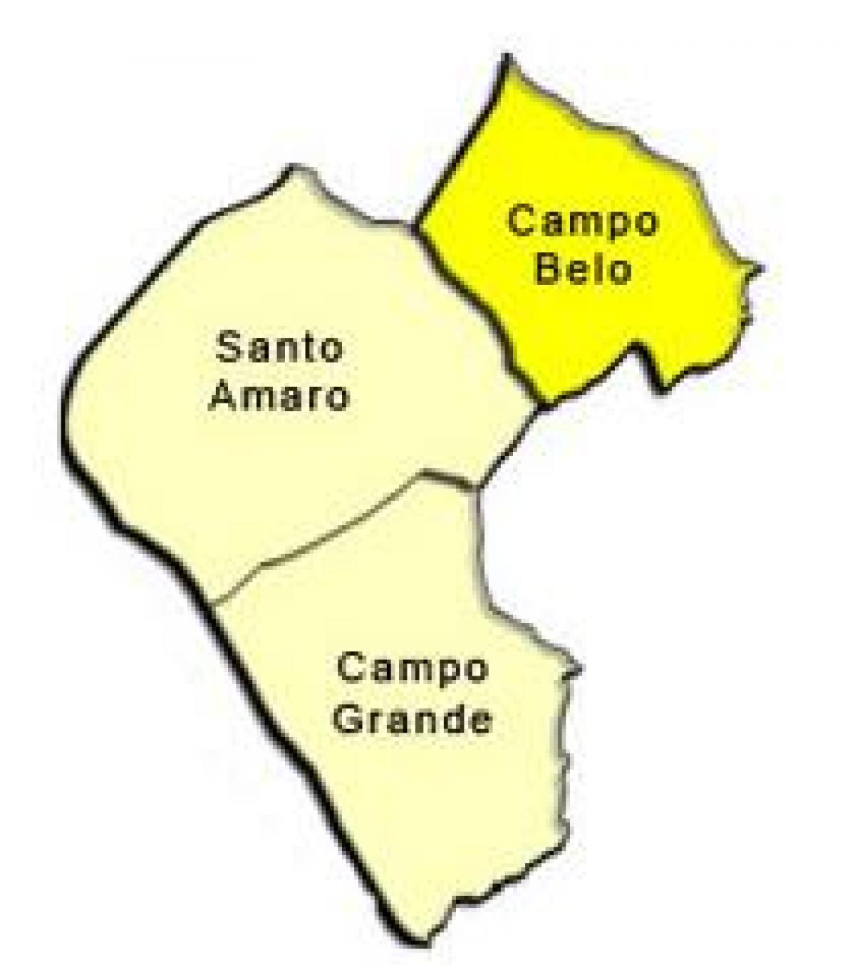 Karte Santo Amaro sub-prefecture