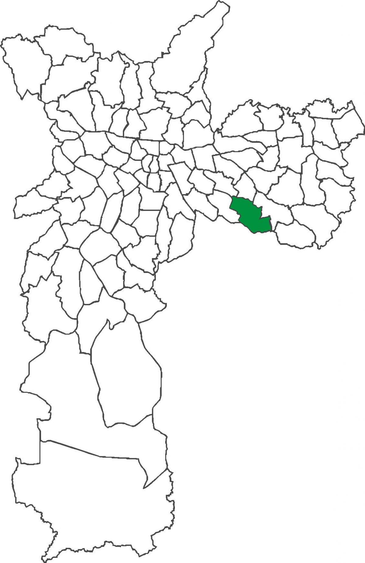 Karte Sapopemba rajons