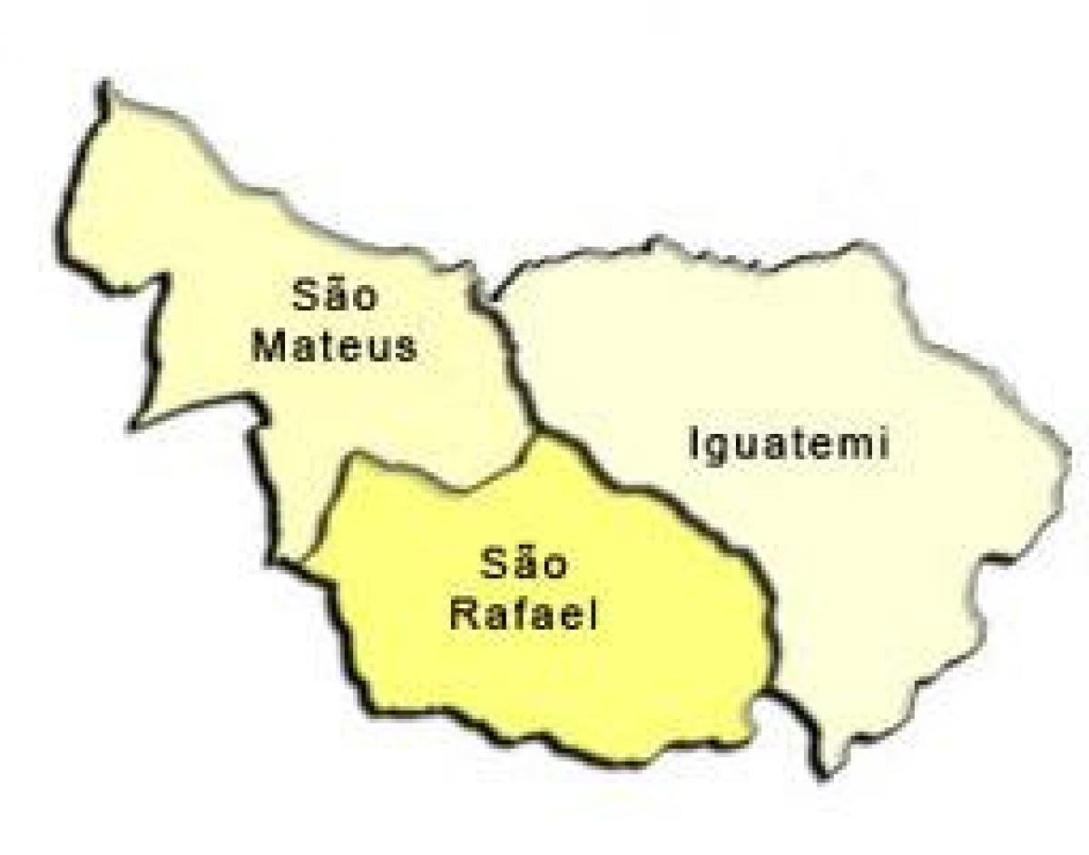 Karte São Mateus sub-prefecture