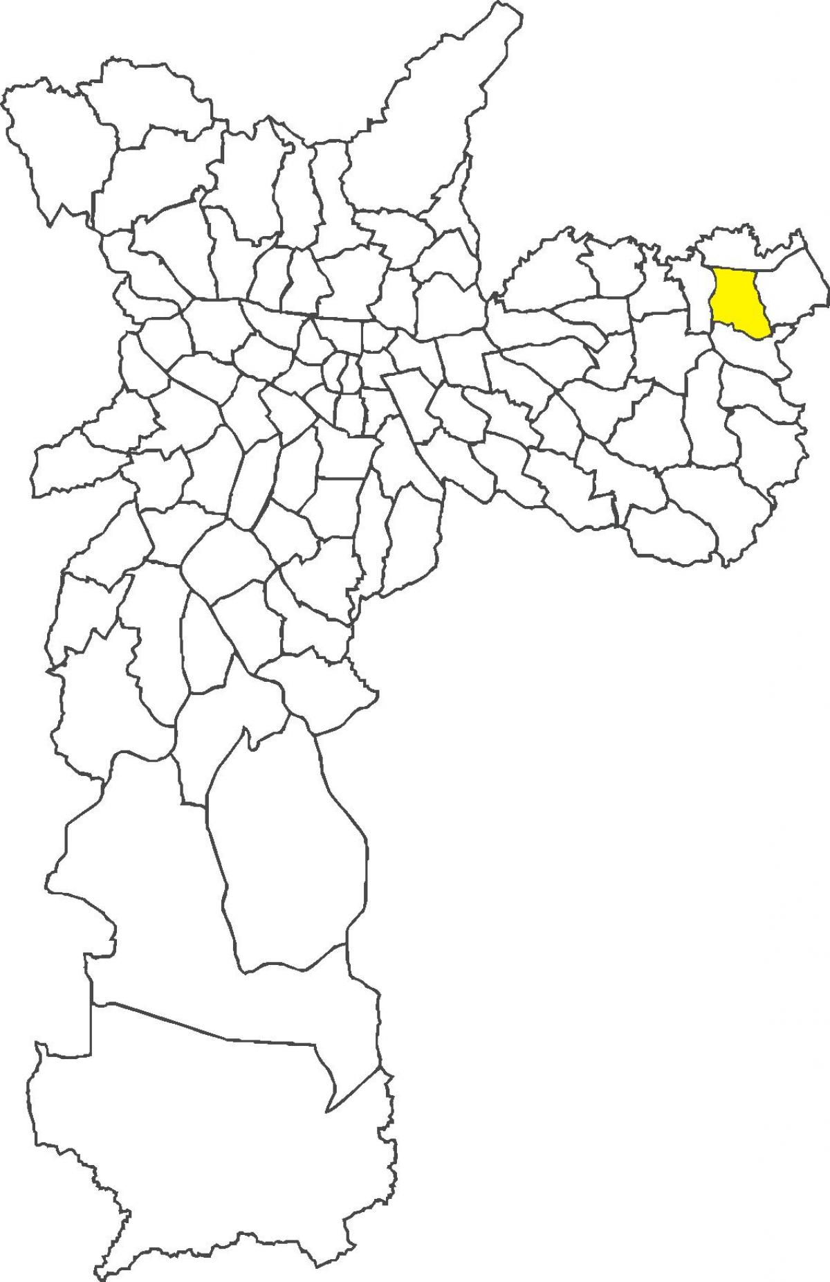 Karte Vila Curuçá rajons
