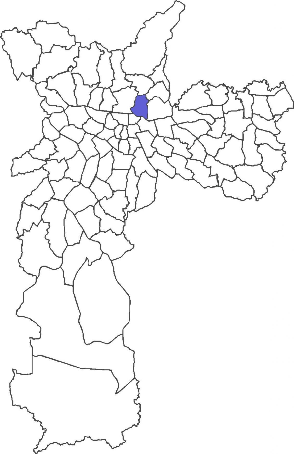 Karte Vila Guilherme rajons