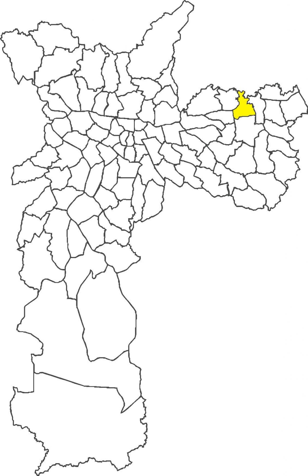 Karte Vila Jacuí rajons