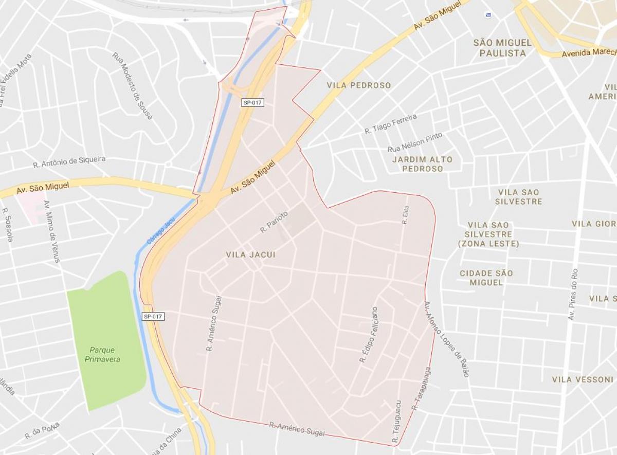 Karte Vila Jacuí Sao Paulo