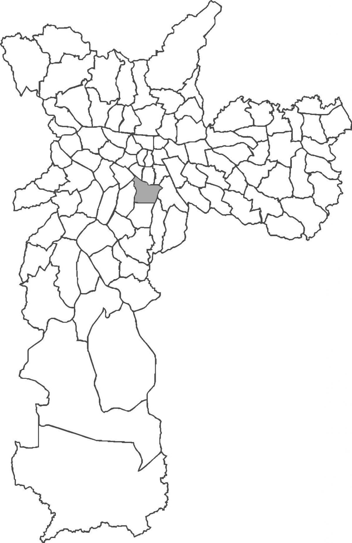 Karte Vila Mariana, rajons
