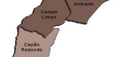 Karte Campo Limpo sub-prefecture