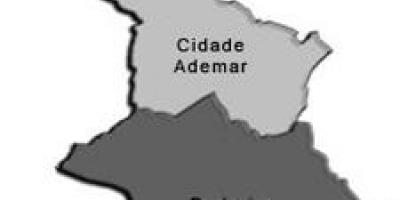Karte Cidade Ademar sub-prefecture