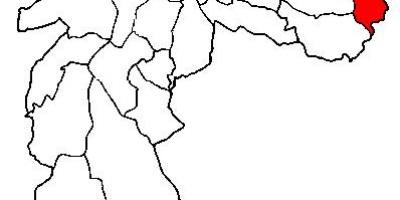 Karte Cidade Tiradentes rajons