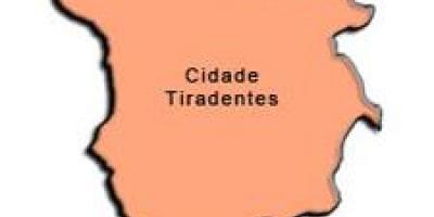 Karte Cidade Tiradentes sub-prefecture