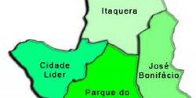 Karte Itaquera sub-prefecture