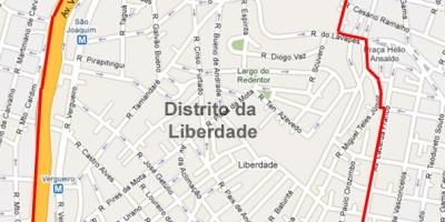 Karte Liberdade Sao Paulo