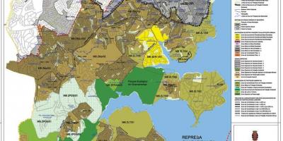 Karte M'Boi Mirim Sao Paulo - Nodarbošanās augsnes