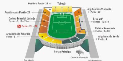 Karte Pacaembu stadionā