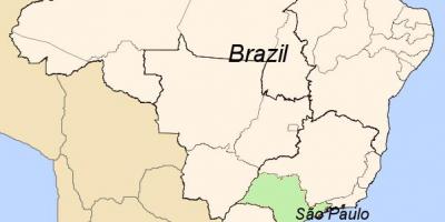 Karte sanpaulu, Brazīlija