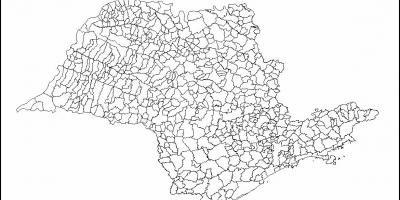 Karte São Paulo virgin - pašvaldības