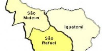 Karte São Mateus sub-prefecture