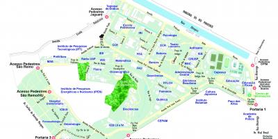 Karte universitātes Sao Paulo - USP