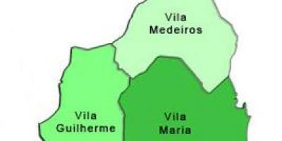 Karte Vila Maria sub-prefecture