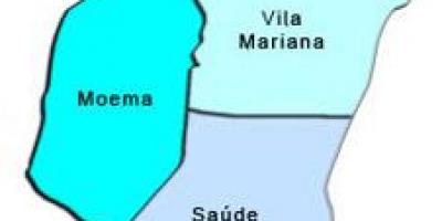 Karte Vila Mariana, sub-prefecture