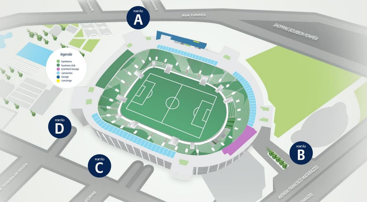 Karte Allianz Parque - 3. Līmenis