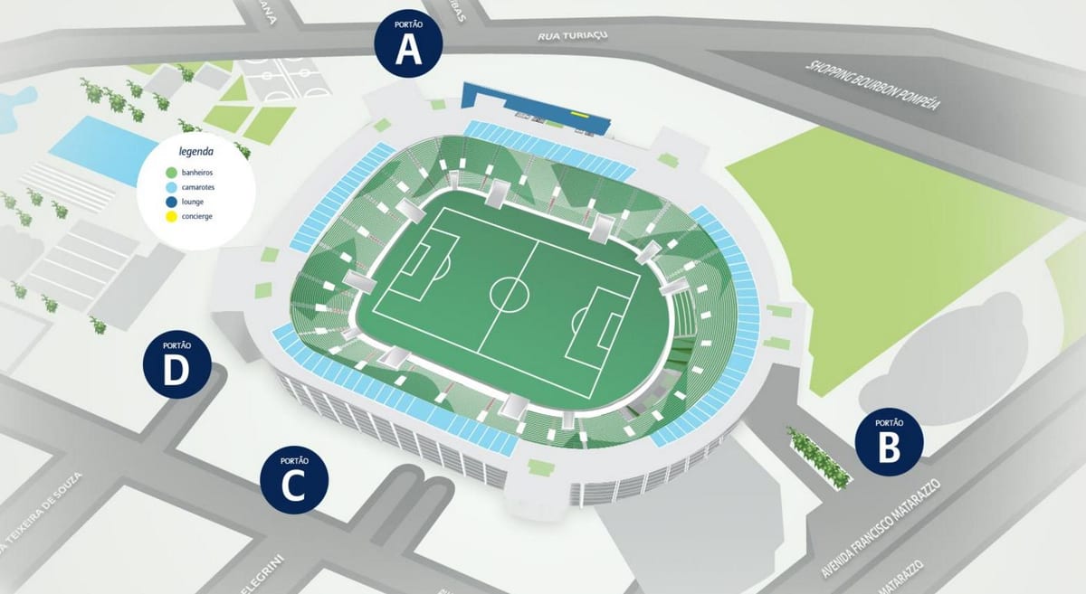 Karte Allianz Parque - 4. Līmenis