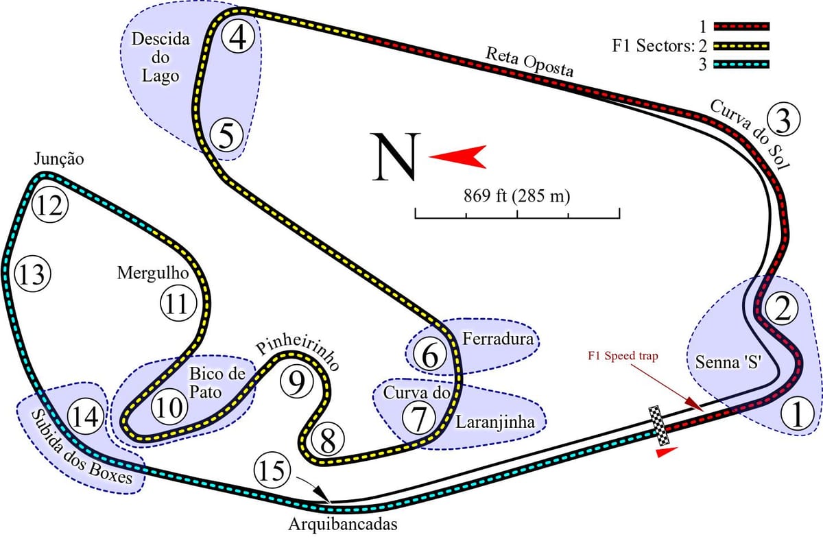 Karte Autódromo José Carlos Pace Sao Paulo