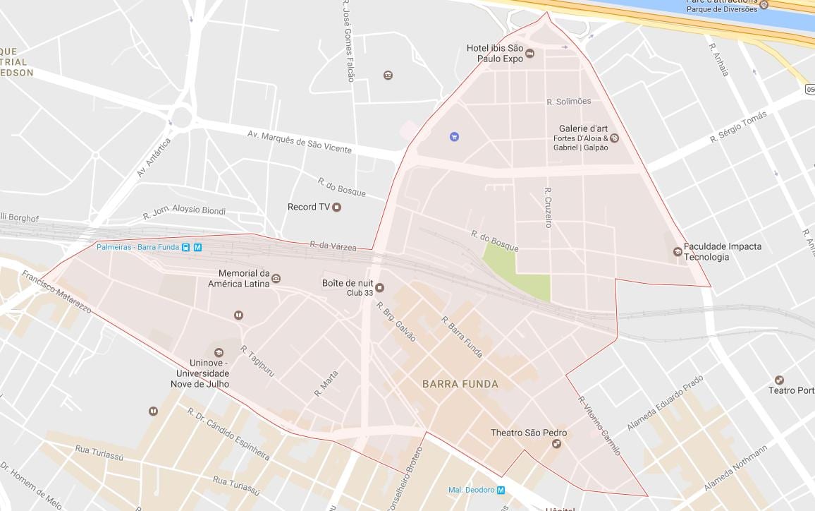 Karte Barra Būtiska Sao Paulo