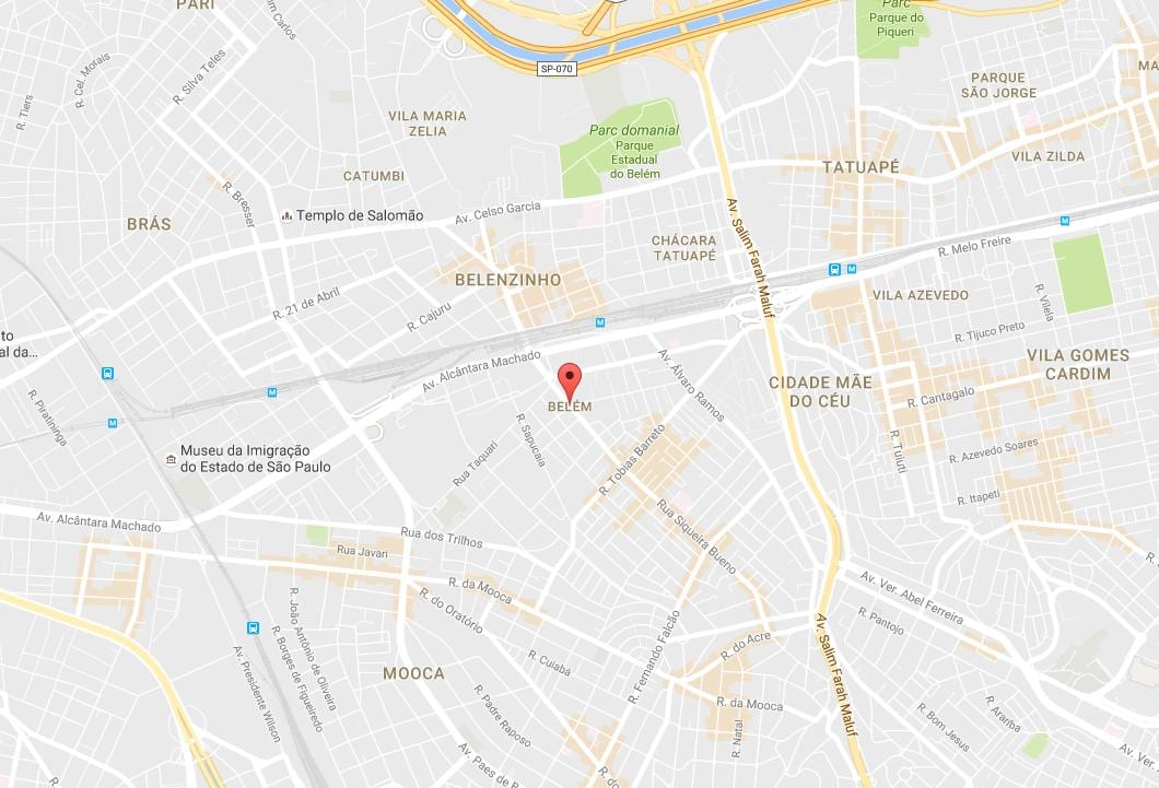 Karte Belém Sao Paulo