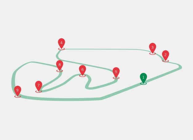 Karte Brazīlijas GP F1