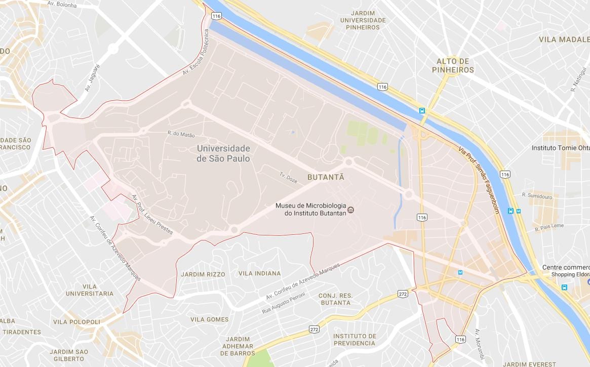 Karte Butantã Sao Paulo