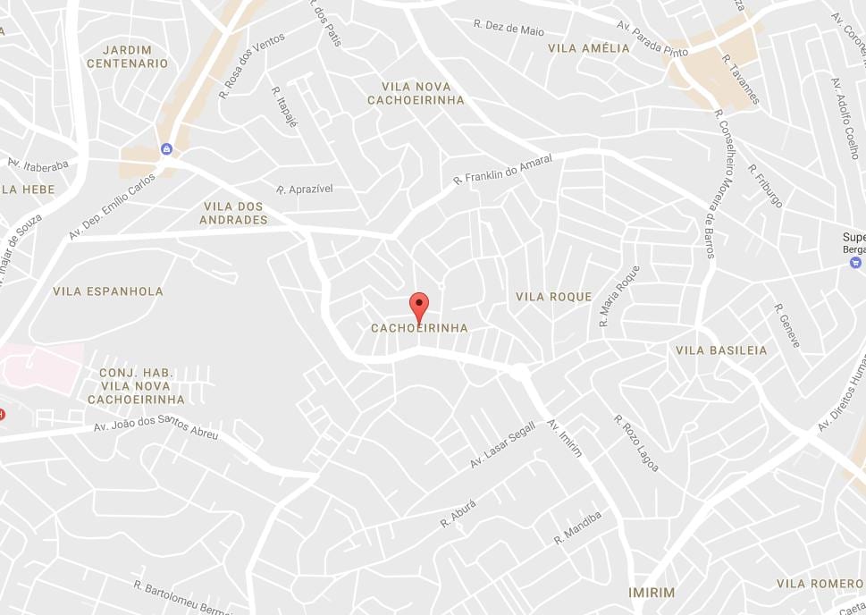 Karte Cachoeirinha Sao Paulo