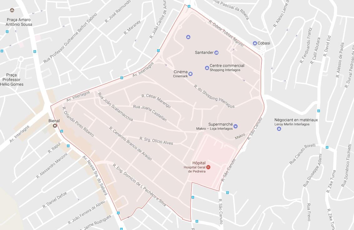 Karte Campo Grande Sao Paulo