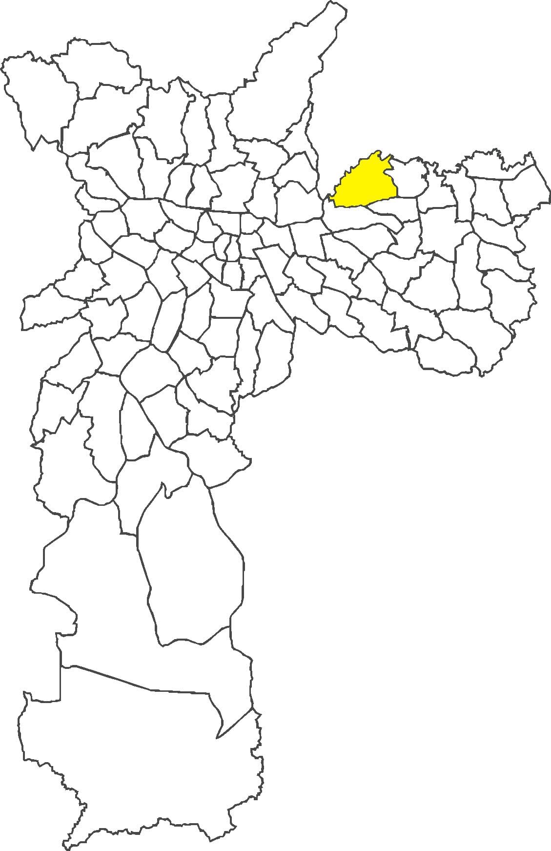 Karte Cangaíba rajons