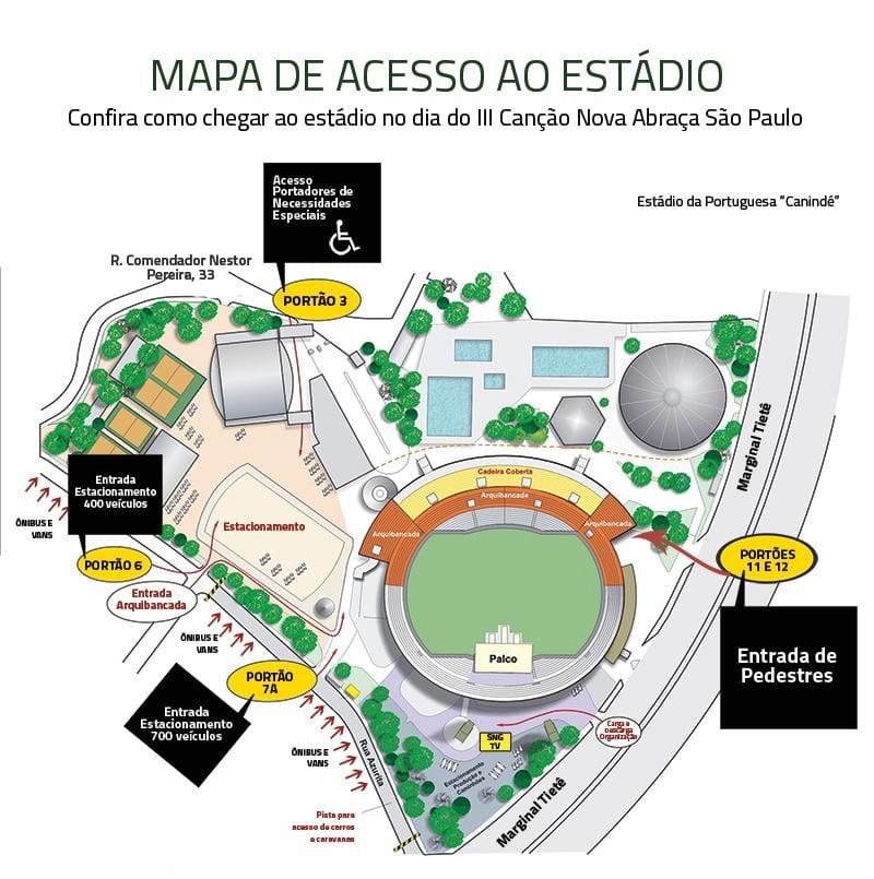 Karte Canindé stadions