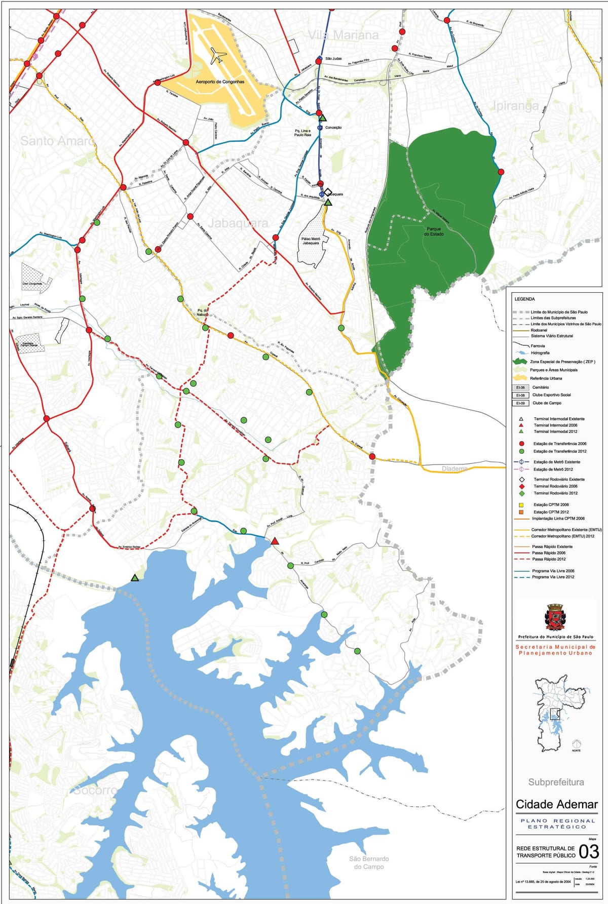 Karte Cidade Ademar Sao Paulo - Sabiedriskais transports